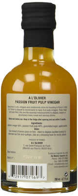 A L Olivier Passion Fruit Vinegar, 6.76 FZ