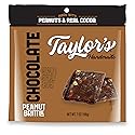 Taylor's Handmade Chocolate Peanut Brittle, Made with Peanuts and Real Cocoa, 7 oz, 3 Pack