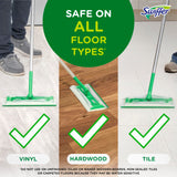 Swiffer Sweep + Mop, Wet Pads Refill, Floor Cleaner for Dirt, Dust, Hair, Cleaning Cloths for Mopping Home, Bathroom, Kitchen, All Purpose