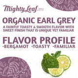 Mighty Leaf Organic Earl Grey Tea - 100 Count Whole Leaf Tea Pouches - Black Tea with Bergamot - Premium Caffeinated Tea Bags - USDA Organic Certified