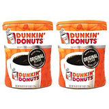 Dunkin Donuts Original Blend Ground Coffee - 90 oz Total - 45 oz Per Canister - Pack of 2 Canisters of Dunkin Donuts Ground Coffee - 100% Arabica