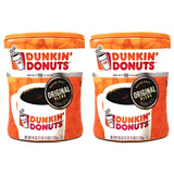 Dunkin Donuts Original Blend Ground Coffee - 90 oz Total - 45 oz Per Canister - Pack of 2 Canisters of Dunkin Donuts Ground Coffee - 100% Arabica