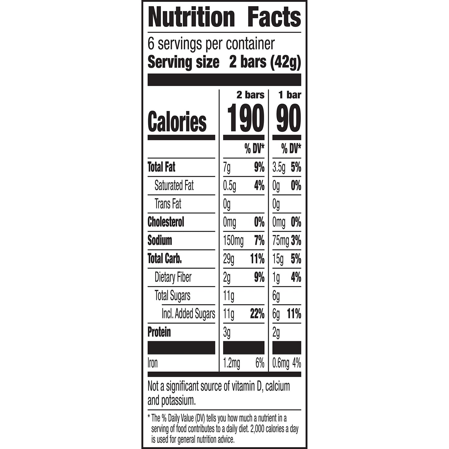 Nature Valley Cinnamon Granola Bars, 6 ct