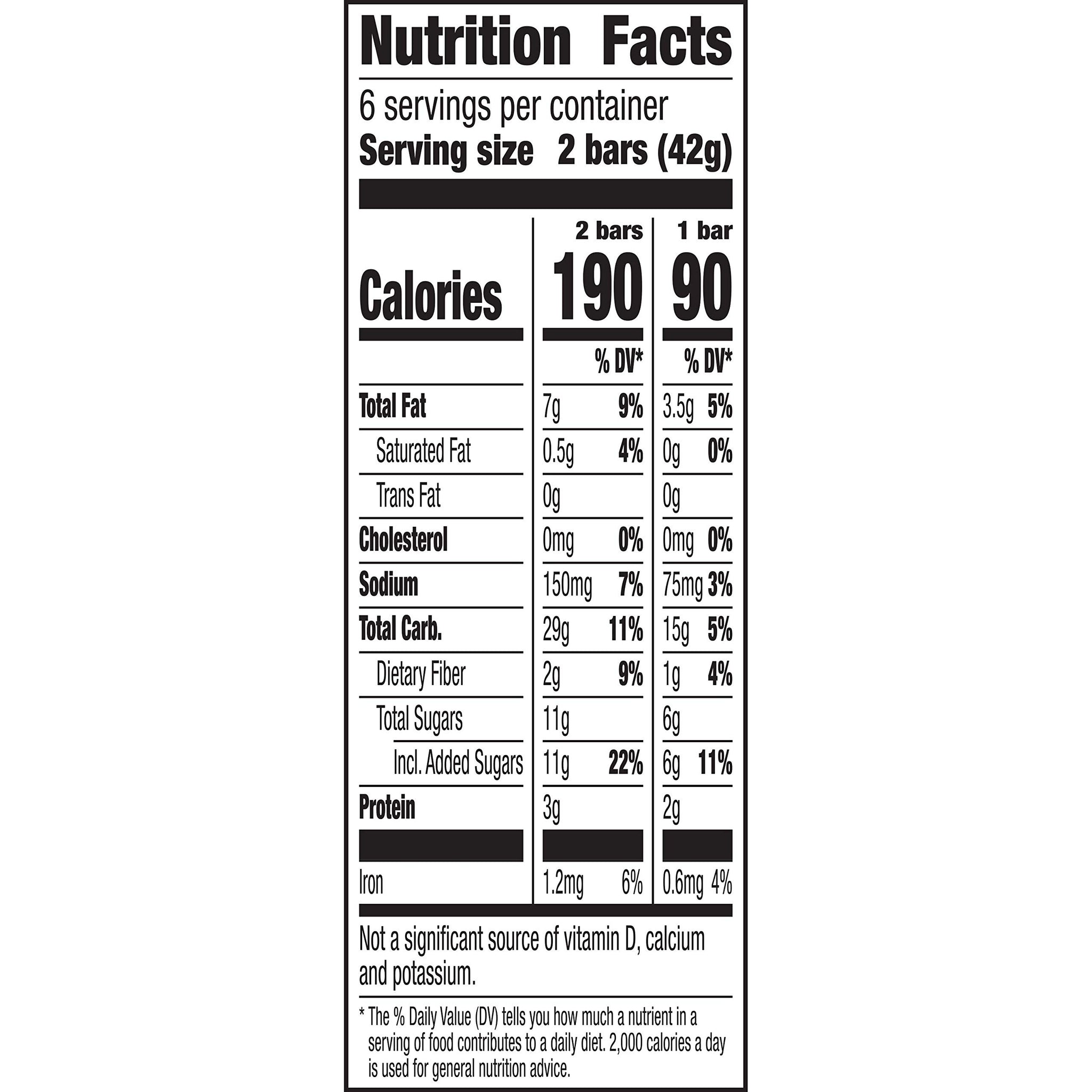 Nature Valley Cinnamon Granola Bars, 6 ct