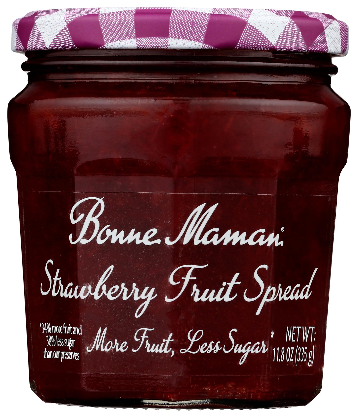 Bonne Maman, Fruit Spread Strawberry More Fruit Less Sugar, 11.8 Ounce