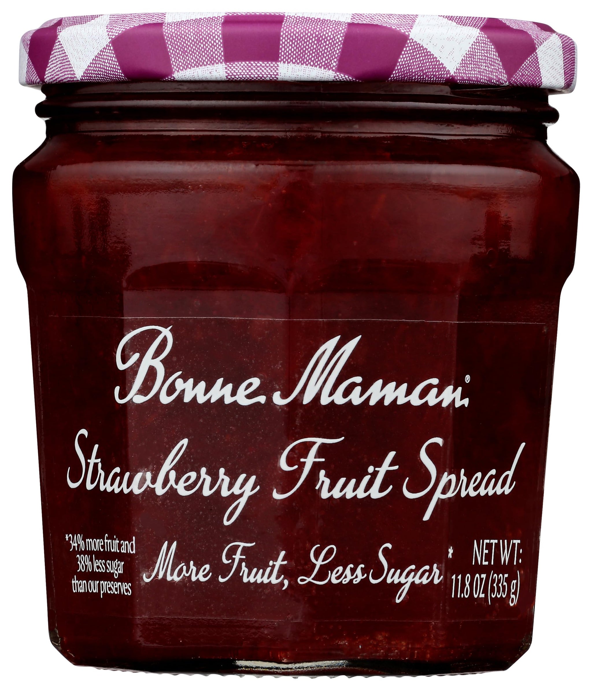Bonne Maman, Fruit Spread Strawberry More Fruit Less Sugar, 11.8 Ounce