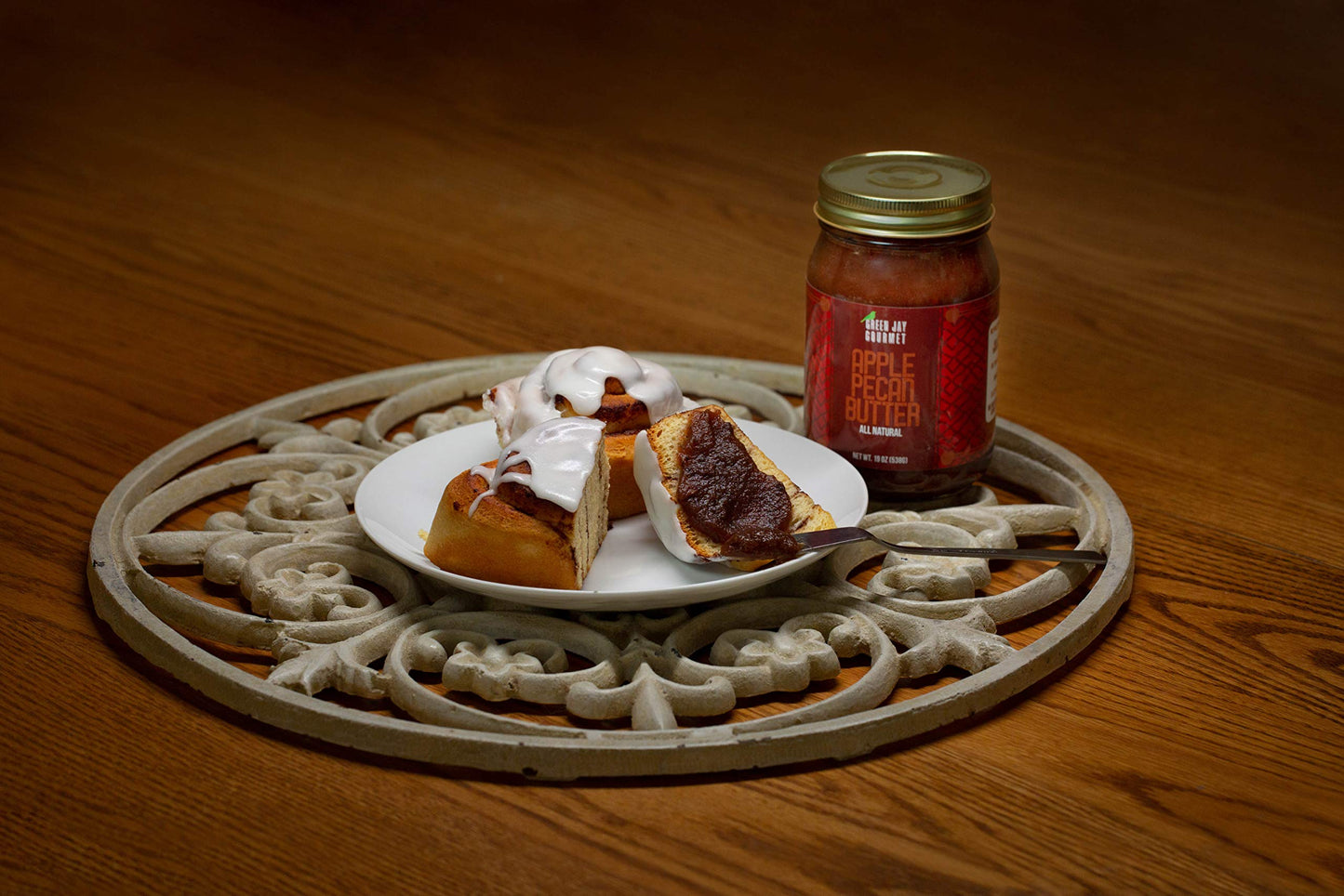 Green Jay Gourmet Apple Butter - All-Natural, Gluten-Free Fruit Spread - Apple Spread with Apples, Cinnamon & Spices - Gourmet Fruit Butter - No Corn