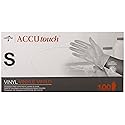 Medline Accutouch Synthetic Exam Gloves Clear, Small, 100 Count