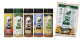 Everglades Seasoning Sampler & Cactus Dust Breader - Fish & Chicken Rub - 5 Pack, 6 oz & 8 oz