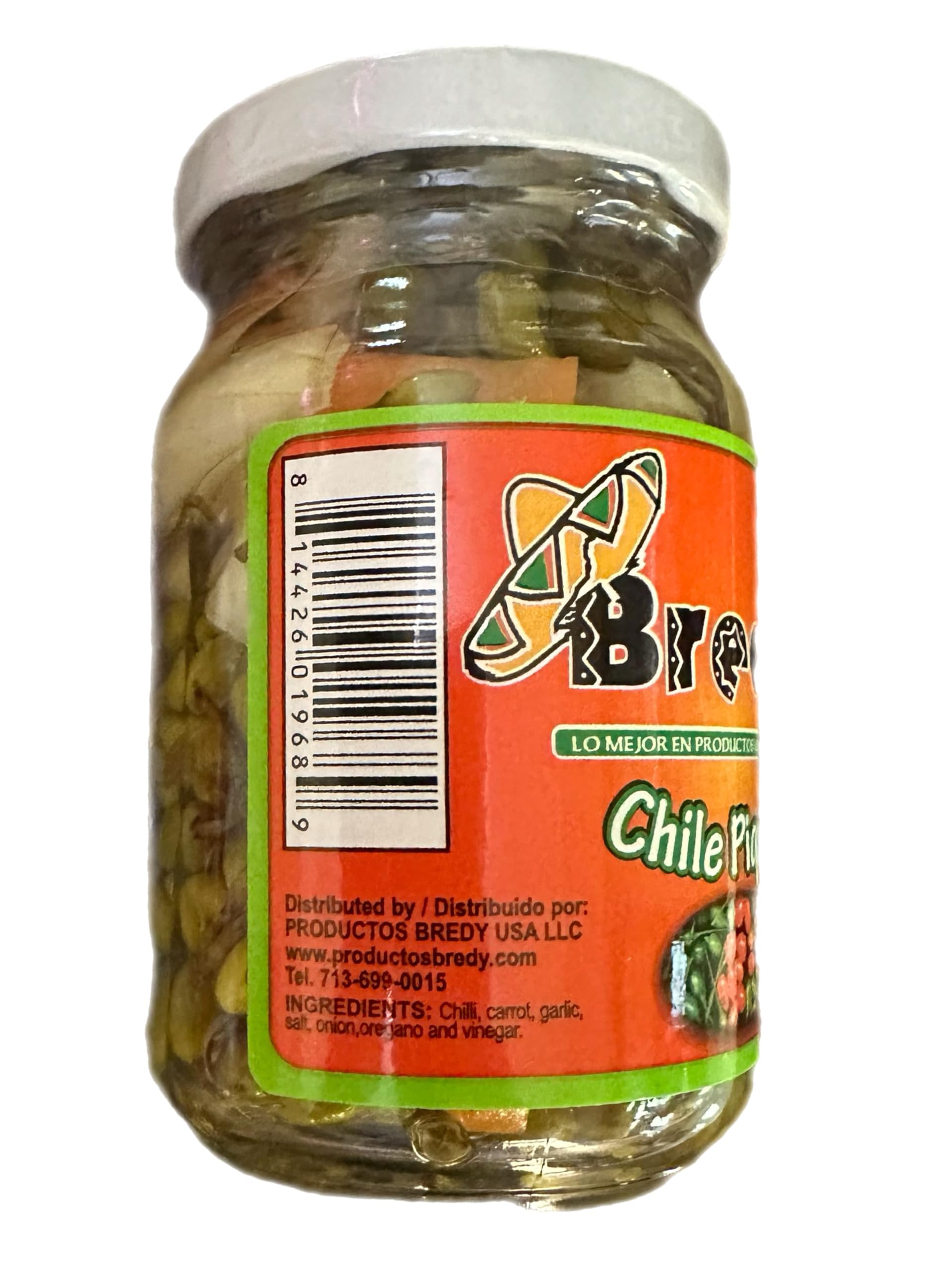 San Pedro Chile Piquin Del Monte En Escabeche Hot & Spicy Pepper From Mexico 2 Bottle Lot