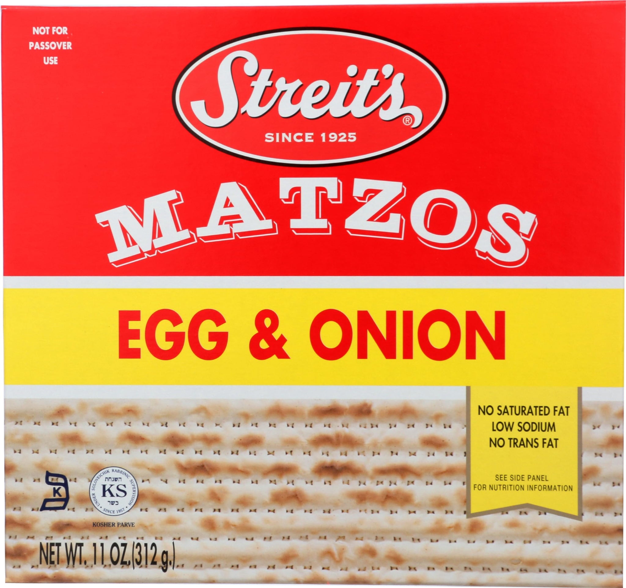 Streit's, Matzos Egg And Onion, 11 Ounce