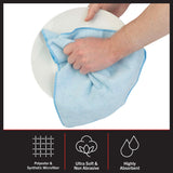 Stalwart Microfiber Cleaning Cloth Set - 24-Pack of Microfiber Towels for Cars, Home, and Kitchen - Lint-Free Absorbent 12.6-Inch Cleaning Rags