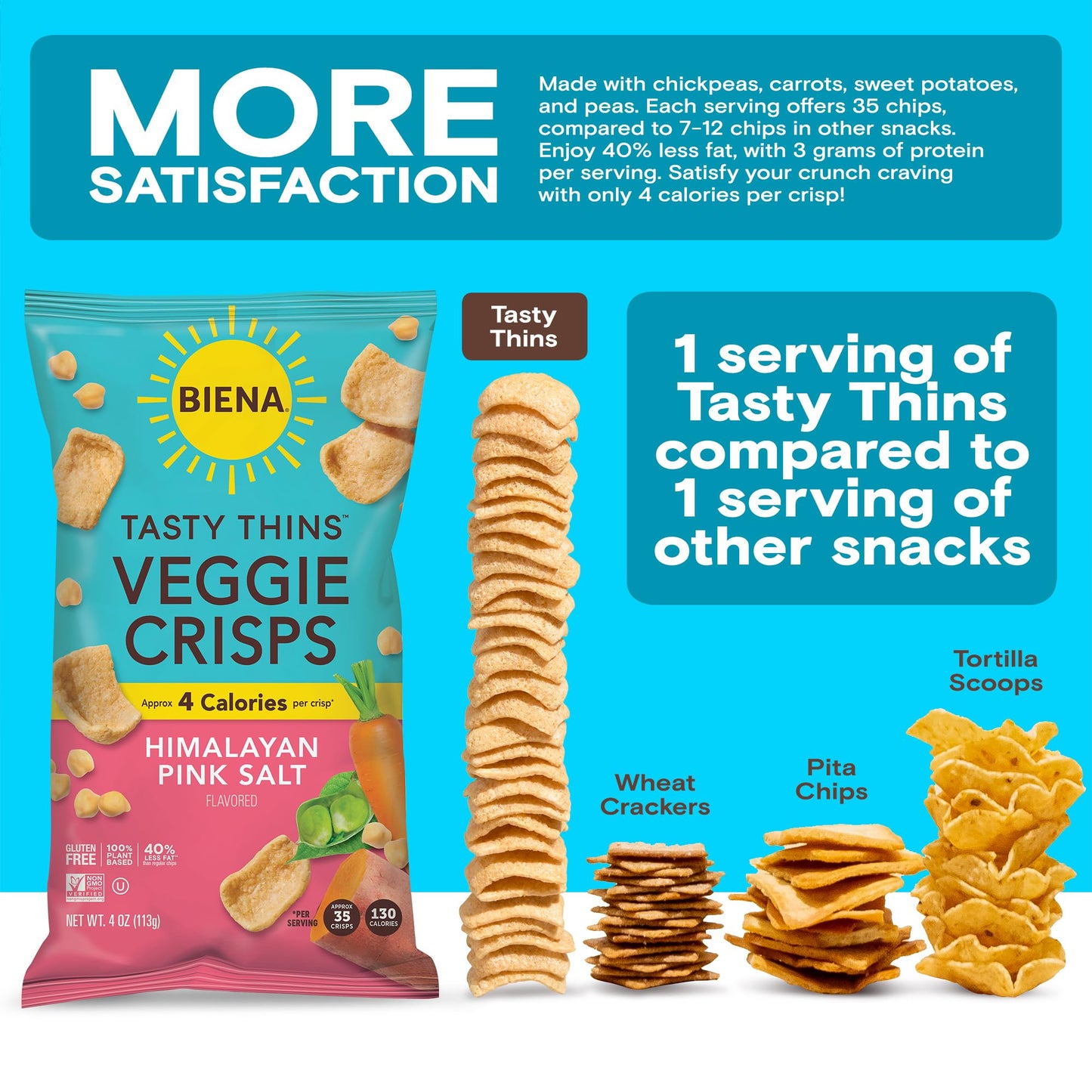 Biena Crisps Tasty Thins Sea Sl 4 OZ