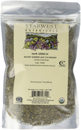 Starwest Botanicals Organic Savory Leaf Cut & Sifted, 4 Ounces
