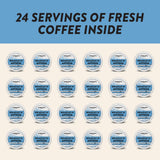Angelino's Coffee Breakfast in Antigua Coffee Pods, 24 Count - Medium Roast Shade-Grown Guatemalan Blend, K Cup Compatible for Keurig - Notes