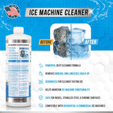 ACTIVE Ice Machine Cleaner Maker Descaler - 32 fl oz (8 Uses) Nickel Safe Ice Maker Cleaner Solution - Compatible with Whirlpool 4396808