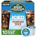 Green Mountain Coffee Brew Over Ice Pumpkin Spice, Keurig Single Serve K-Cup Pods, 10 Count