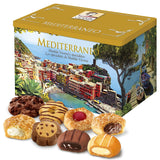 Matilde Vicenzi Mediterraneo Cookie Gift Tin - Pastries & Cookies in Individually Wrapped Trays - Gourmet Gifts for Dads, Teachers, Birthday