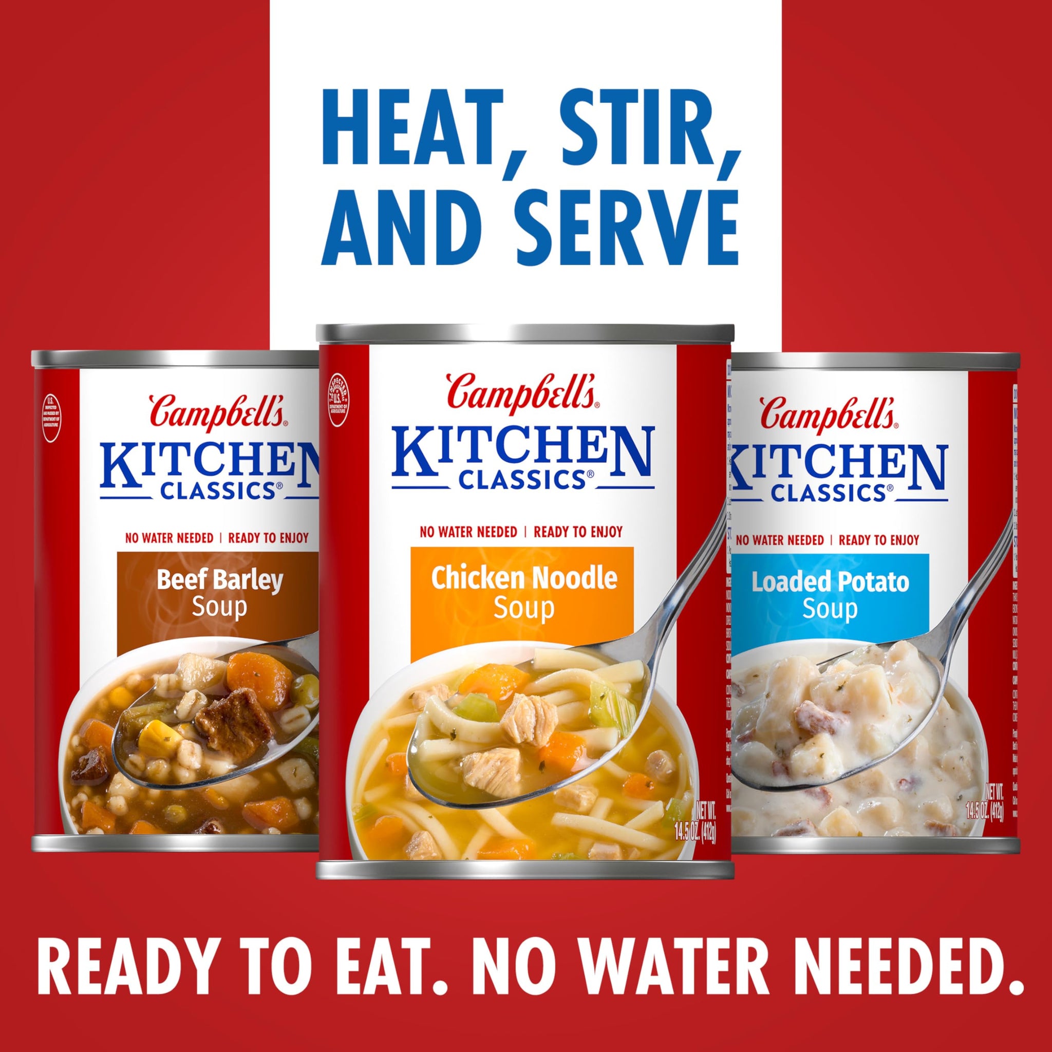 Campbell's Kitchen Classics Loaded Potato Soup, 14.5 oz Can