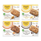 Simple Mills Almond Flour Snack Bars (Nutty Banana, Spiced Carrot Cake, Dark Chocolate Almond, Peanut Butter Chocolate Chip) - Gluten Free, Made