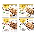 Simple Mills Almond Flour Snack Bars (Nutty Banana, Spiced Carrot Cake, Dark Chocolate Almond, Peanut Butter Chocolate Chip) - Gluten Free, Made