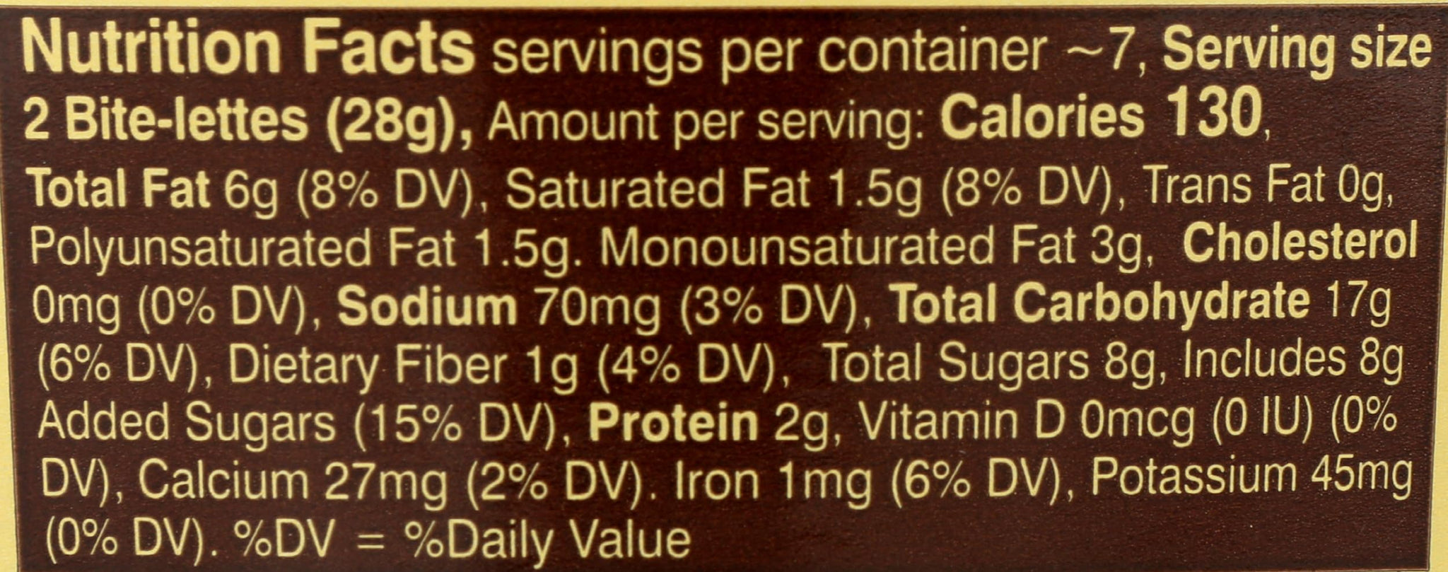 LAURAS WHOLESOME JUNK FOOD Vanilla Vanilla Breakfast Bite-Lettes, 7 OZ