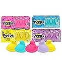 Peeps Marshmallow Chicks Variety Pack - Pink Blue Yellow Purple Easter Treats, 5 Count Boxes (Pack of 4)