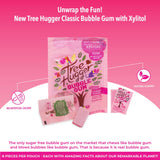 Tree Hugger Classic Bubble Gum Sweetened with 100% Tooth Friendly Xylitol, 1.4 oz /8 Pieces Per bag (Pack of 12 Bags)