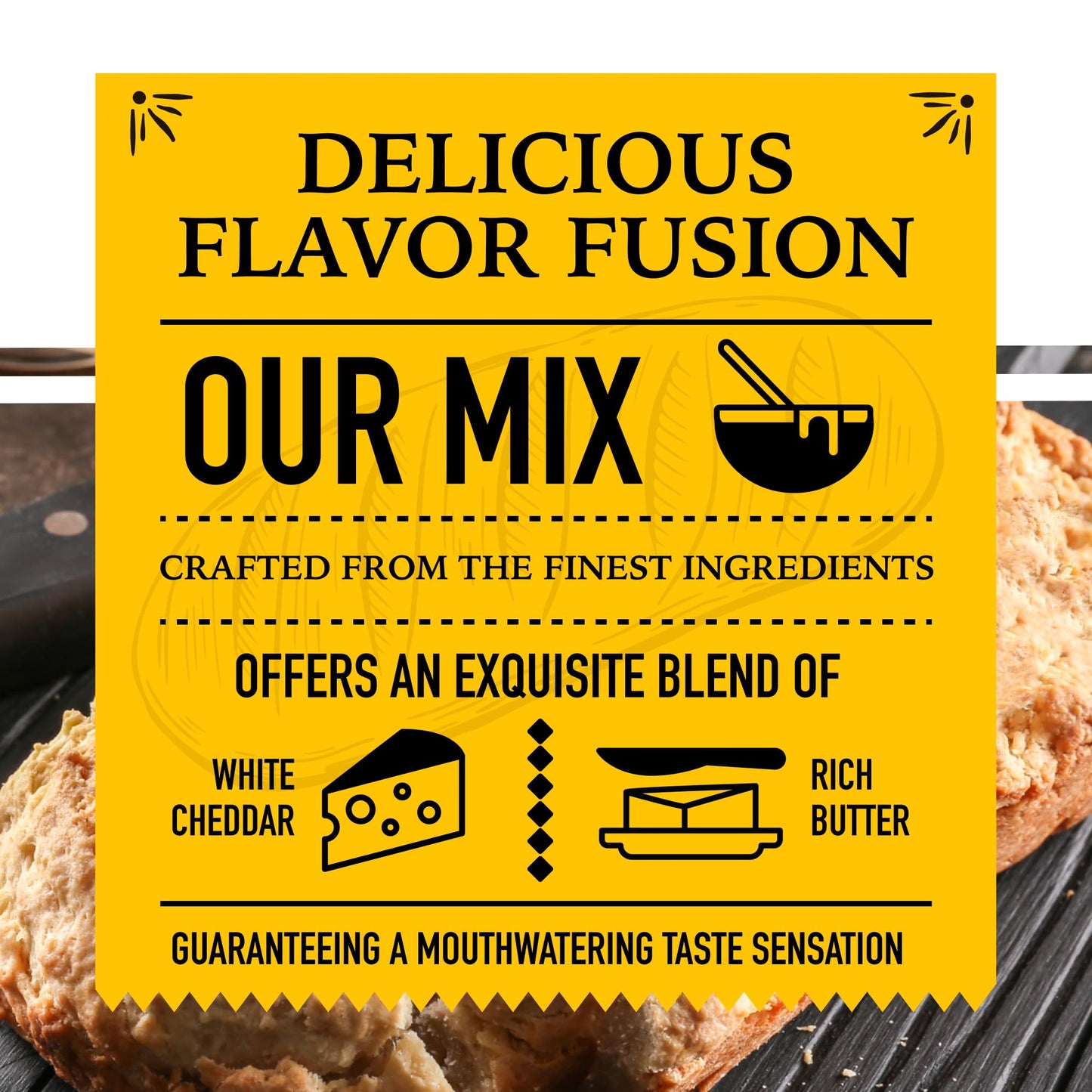 Just In Time Gourmet White Cheddar Cheese Beer Bread Mix, Easy-to-Bake Delight, Perfect for Potlucks, Ideal Gift, 1 Mix