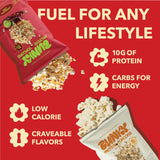 BUNKY Protein Popcorn | Premium High-Protein Air-Popped Snack | Aged White Cheddar & Sriracha Lime | Low Calorie, High Fiber, Guilt-Free Crunch | 10g