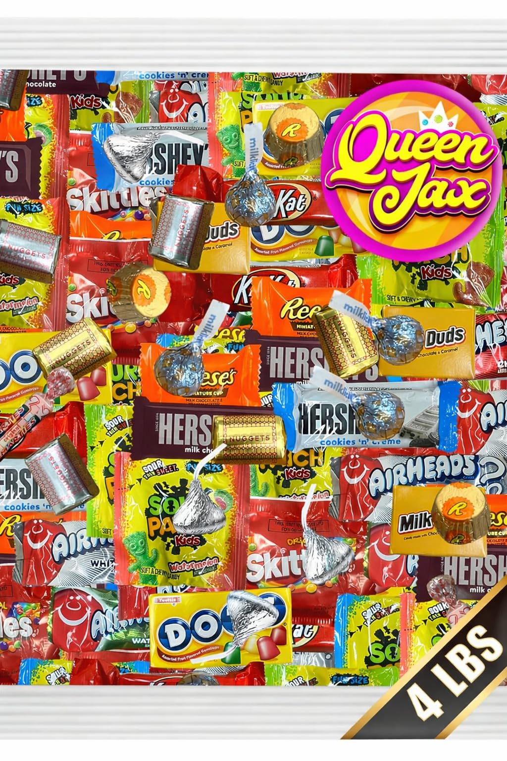 Chocolate and Candy Variety Pack - 4 LB Assorted Chocolate Candy Bulk - Bulk Candies Bag CandyMix - Individually Wrapped Candies and Chocolates