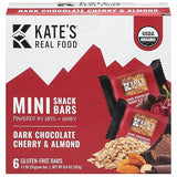 K.ate's Real Food Dark Chocolate Cherry Almond Bars 6.6OZ Pack of 8