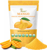 Indus Farms Freeze Dried Mango Powder | 100% Alphonso Mangoes, Single Ingredient | Vitamin C & A | Natural Tropical Flavor for Smoothies, Baking