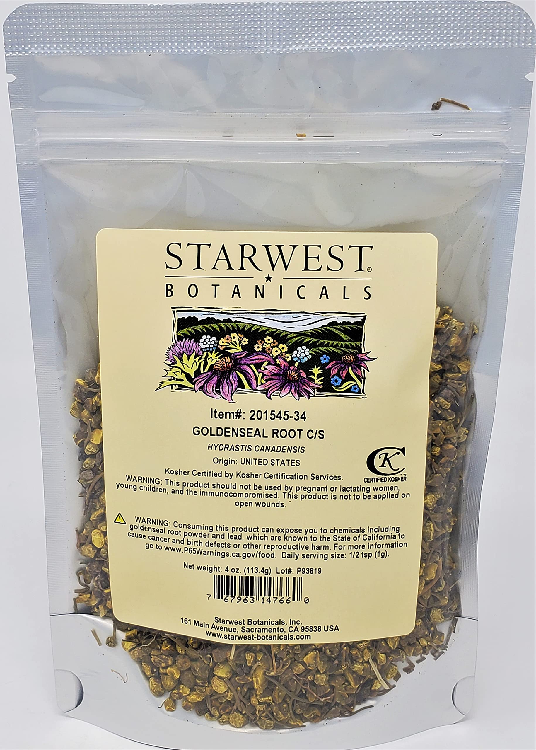 Goldenseal Root C/S Wildcrafted