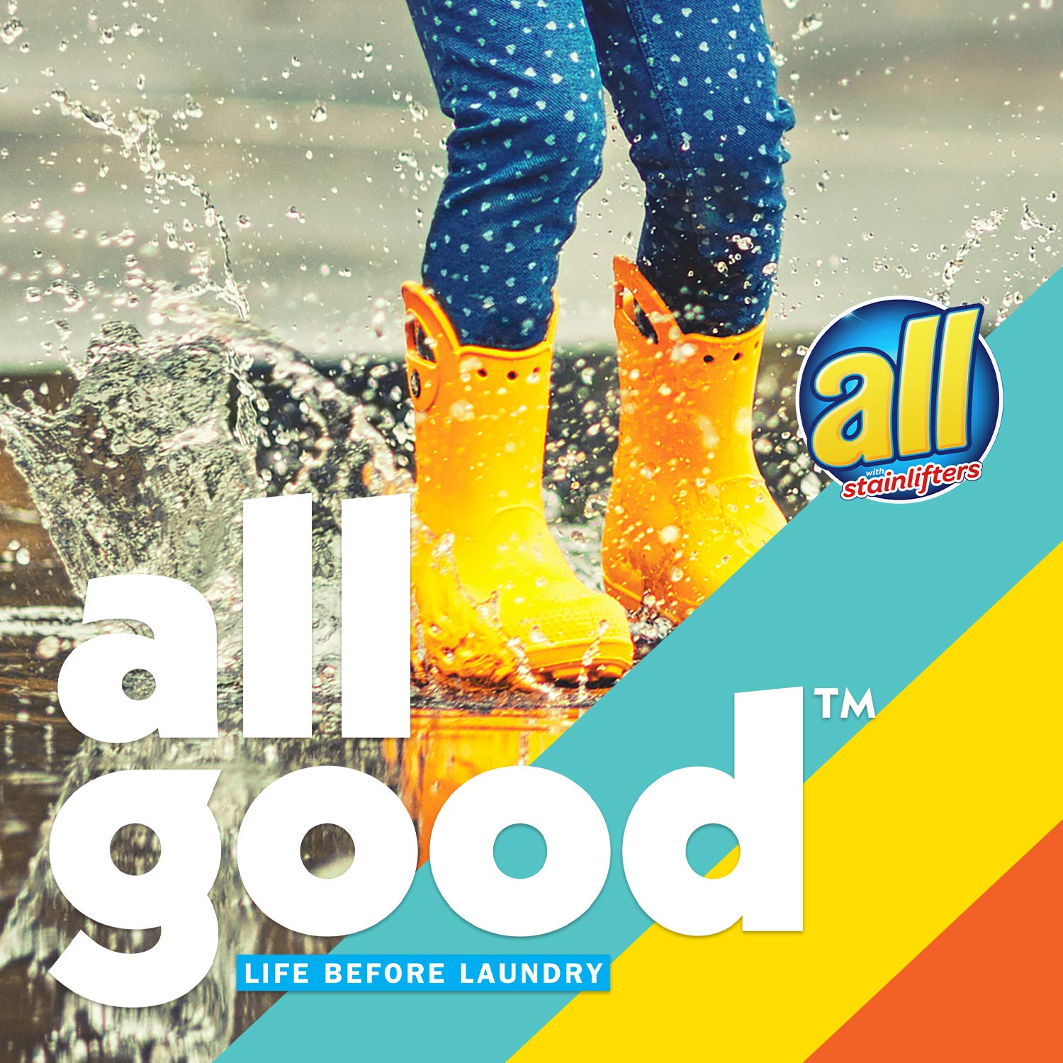 All Oxi Mighty Pacs Laundry Detergent, 4 in 1 with Oxi Stain Removers and Whiteners, One Pouch, 19 Count