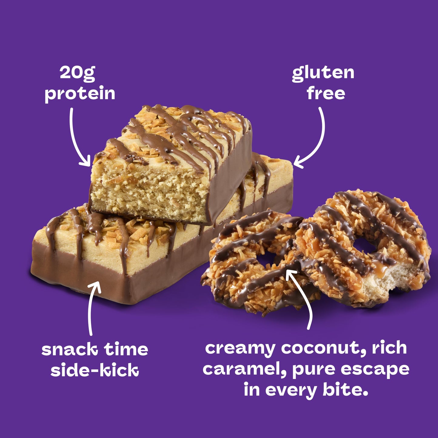 think! Protein Bars, High Protein Snacks, Gluten Free, 20 grams of Whey Protein, Coconut Caramel (10 Count)
