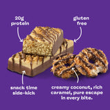think! Protein Bars, High Protein Snacks, Gluten Free, 20 grams of Whey Protein, Coconut Caramel (10 Count)