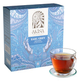 AKINA - Earl Grey Flavored Black Tea Bags, Individually Wrapped, String and Tag Kenyan Earl Grey Tea Bags, Bold and Citrusy with Invigorating Aroma