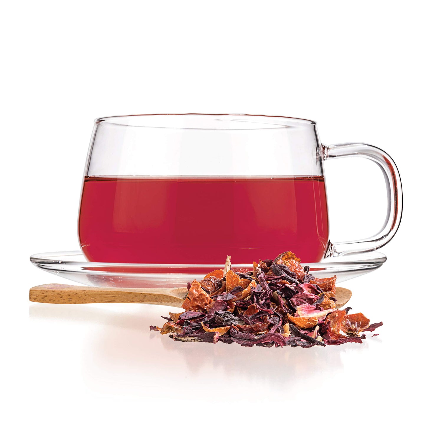 Tealyra - Hibiscus and Rosehips - Herbla Loose Leaf Tea - Health Tonic - Supports Healthy Blood Pressure - Caffeine-Free - Vitamins Rich - All Natural