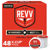 REVV No Surrender Keurig Single-Serve K-Cup Pods, Dark Roast Coffee, 48 Count