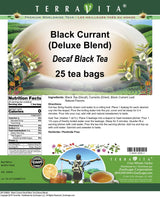Black Currant Decaf Black Tea (Deluxe Blend) (25 tea bags, ZIN: 529830)