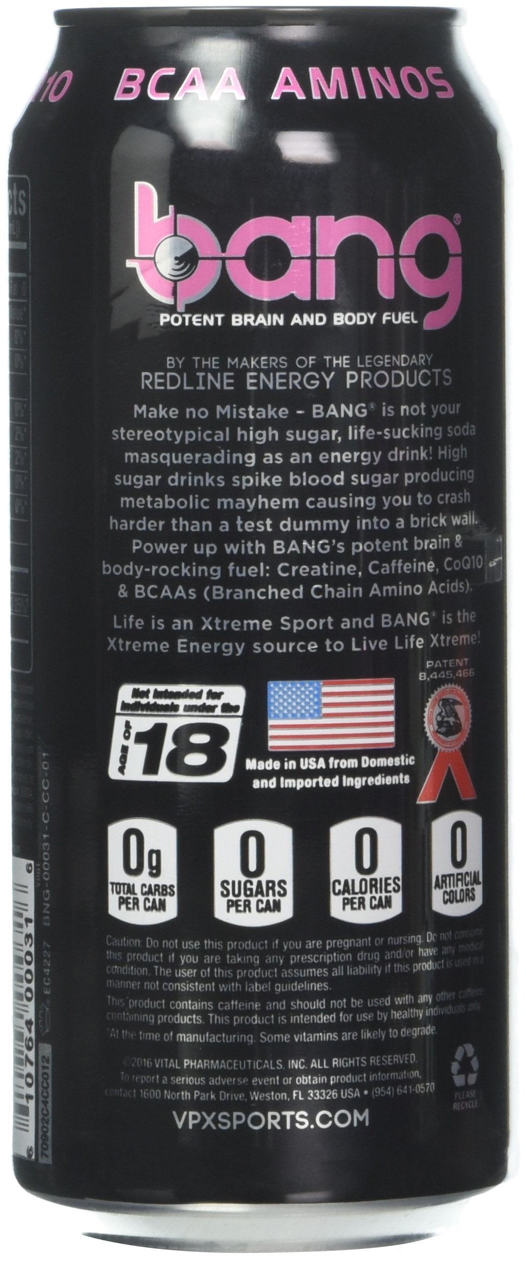 vpx Bang RTD, Cotton Candy, 16 Fl Oz (12 Count)