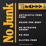 FATTY Meat Sticks, High Protein, Made with Grass Fed Beef, Pork Raised Without Antibiotics, 13g Protein Per Stick, Original Cheddar, 2 oz. (Pack