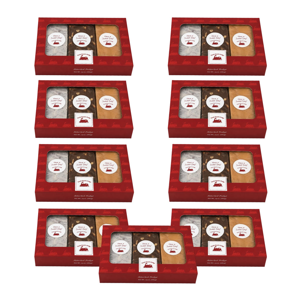 Uncle Butch's Fudge Custom Box - Pick 3 Flavors, 24 oz (9 Pack)