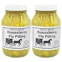 Amish Pie Filling - TWO 32 Oz Jars (Gooseberry)