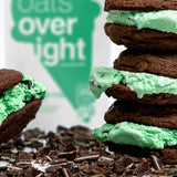 Oats Overnight Mint Chocolate Chip - Overnight Oats with 20g Protein, High Fiber Breakfast Protein Shake - Gluten Free Oatmeal, Non GMO High Protein