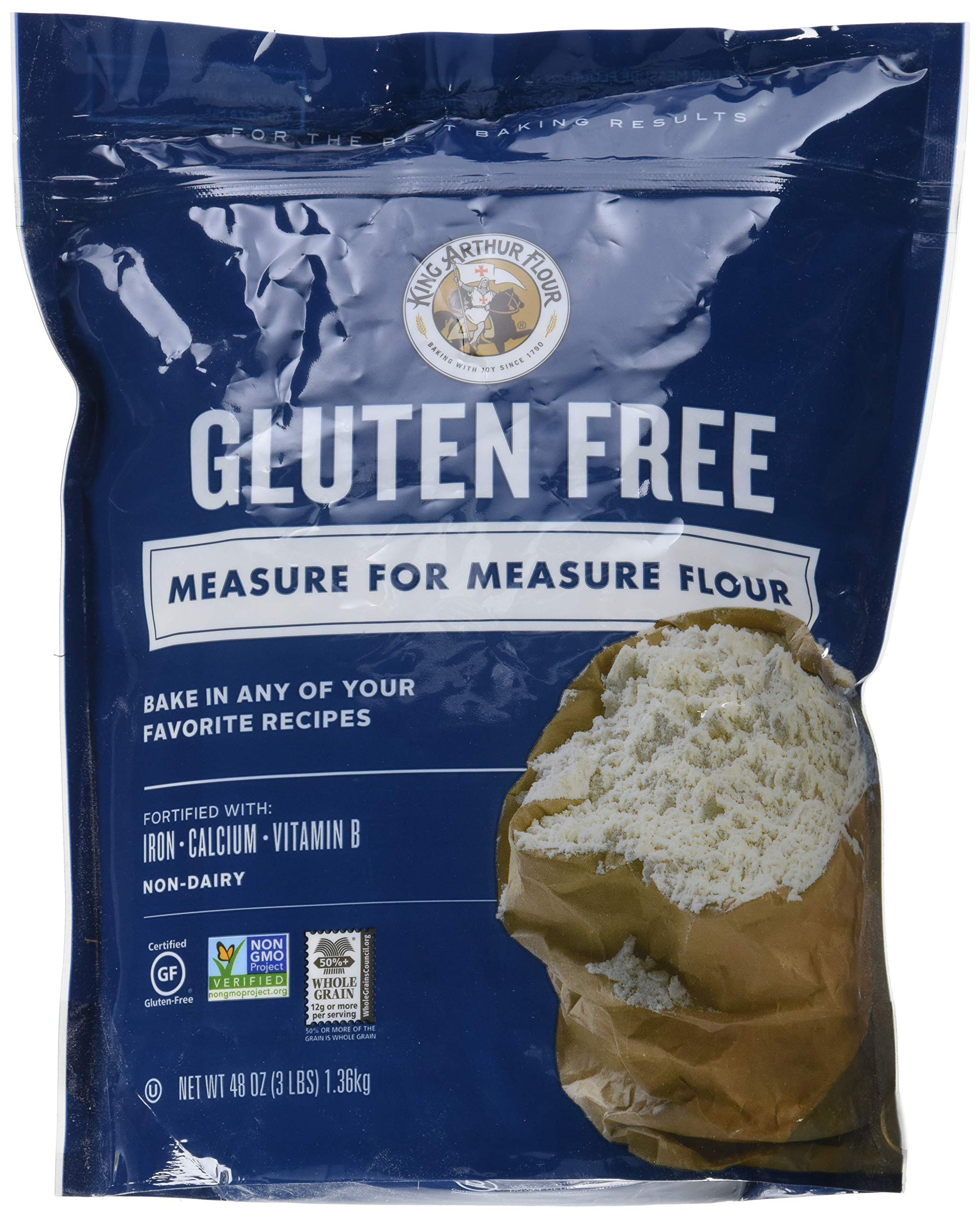 King Arthur Flour Measure for Measure Flour, Gluten Free, 3 Lb, (Pack Of 4)