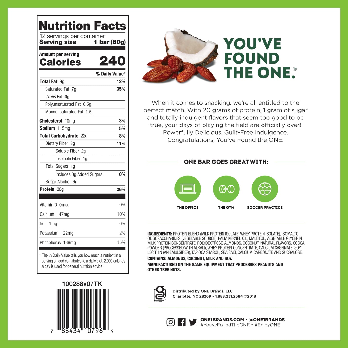 ONE Protein Bars, Best Sellers Variety Pack, Gluten Free Protein Bars with 20g Protein and 1g Sugar, Pantry Staples, 2.12 oz (12 Count)