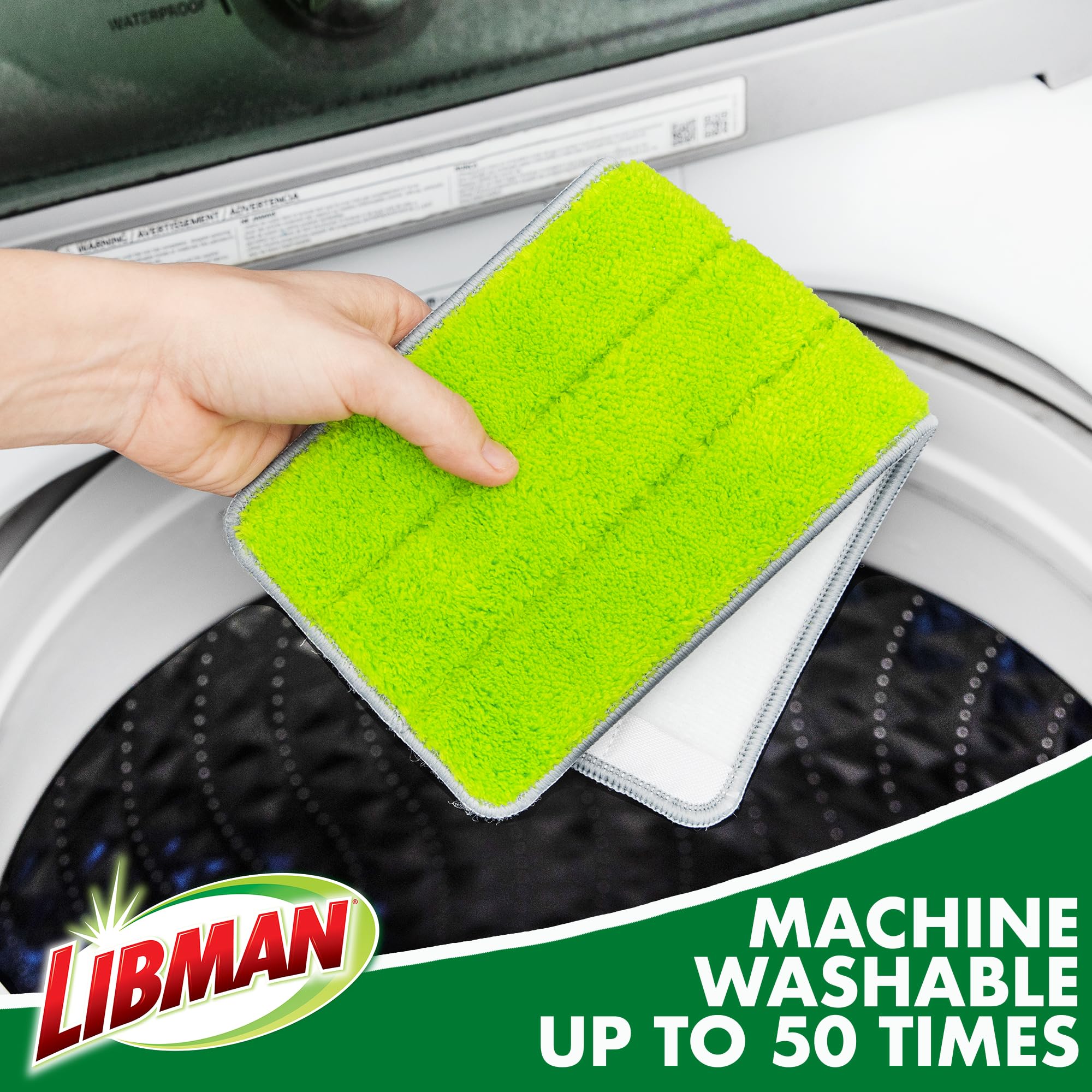 Libman Rinse 'n Wring Mop and Bucket System | Microfiber Floor Mop | Hardwood Floor Cleaner | Wet & Dry Mop | Clean & Dirty Water Chambers | Power