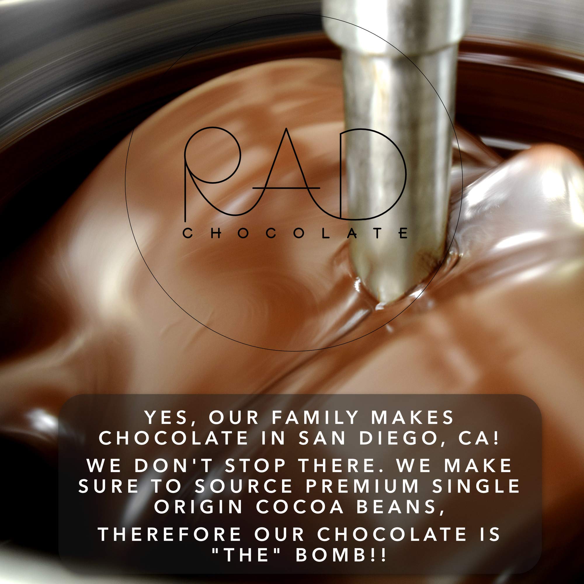 Rad Chocolate Vegan Milk Chocolate Coconut Sugar | 3 Pack | Certified Organic | Gluten & Soy Free Chocolate | Paleo Friendly